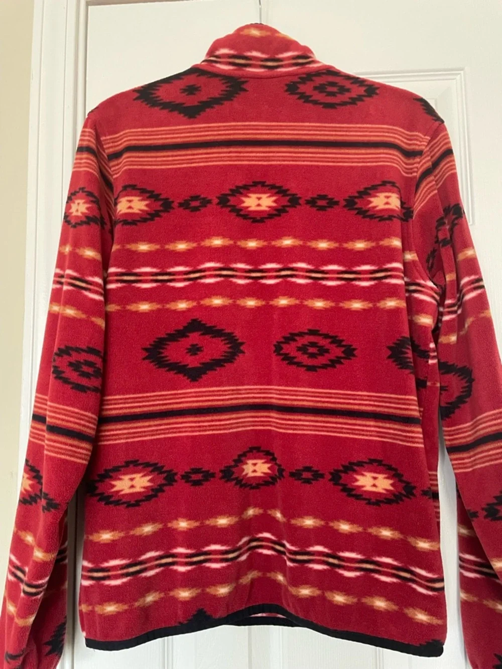 Cinch‎ Red Aztec Snap-Front Fleece Pullover